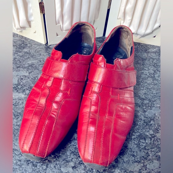 Paul Green Munchen red leather loafers - Picture 2 of 9